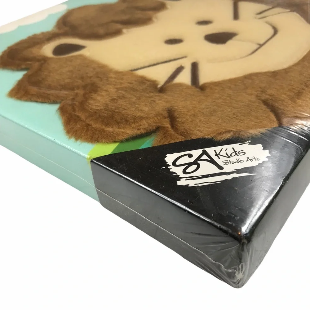 Studio Arts Kids Furry Lion Canvas Wall Art‎